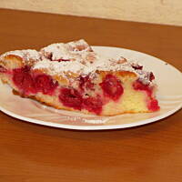 Pyszny placek z wiśniami