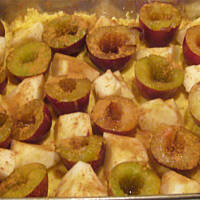 Ciasto jabłkowo-śliwkowe wg Różyczki