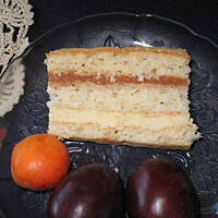 Placek amoniakowy z serem i jabłkami