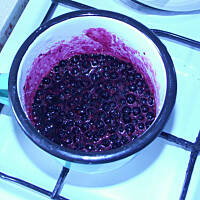 Tort z czarnej porzeczki