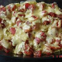 Zapiekanka z makaronem i pomidorami