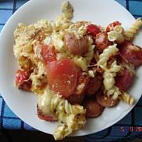 Zapiekanka z makaronem i pomidorami