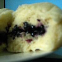 Parowańce z jagodami