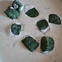 Penne w  śmietanie z gorgonzolą i szpinakiem