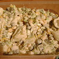 zielona sałatka z tortelini