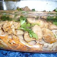 Zapiekanka z warzywami i mięsem drobiowym