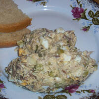 Sałatka z wędzonej makreli  wg Różyczki -szybka