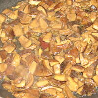 Rolada drożdżowa z grzybami