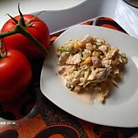 Sałatka z porem i kurczakiem