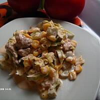 Sałatka z porem i kurczakiem