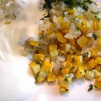 Ryz z cukinia - z piekarnika