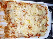 Fot. doti87, Zapiekanka z szynką i pieczarkami