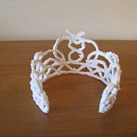 Ozdoby na tort z lukru - diadem