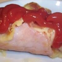 Prówki pod serem i szynką