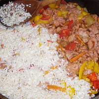 Pilaw z mięsem mielonym wg Różyczki  pychota