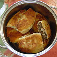 Krokiety z kapustą kiszoną i świeżymi grzybami