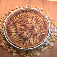 Pyszna francuska  tarta z jabłkami