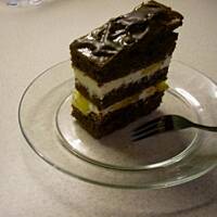 Ciasto z serem i brzoskwiniami