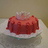 Tort dla księżniczki - poduszka z diademem