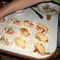 Paszteciki z ciasta francuskiego