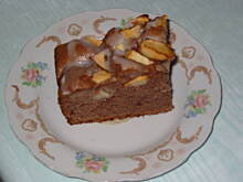 Fot. misiowa, Ciemny placek z jabłkami