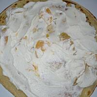 Naleśniki z serem brzoskwiniami i budyniem