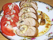 Fot. niebieska-różyczka, Polędwica wieprzowa z pieczarkami wg Różyczki