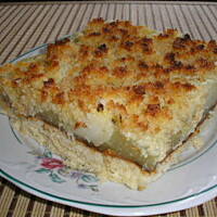 Jabłecznik na biszkopcie