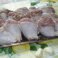 Pałki z drobiu  faszerowane