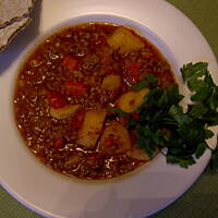 Danie jednogarnkowe z mielonego mięsa