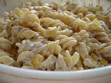 Fot. krówka1399, Makaron z tuńczykiem i kukurydzą