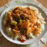 Pierś z kurczaka z brzoskwiniami Uli