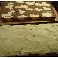 Kolorowy sernik smażony