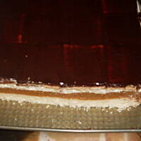 Jabłecznik z bitą śmietaną i musem