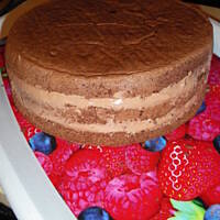 czekoladowo-wiśniowy tort