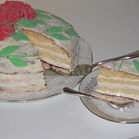 Tort cytrynowy  -  przymrozkiem  muśnięty