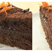 Tort czekoladowy - pomarańczowa trufla