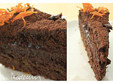 Fot. anay, Tort czekoladowy - pomarańczowa trufla