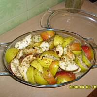 Żeberka w kapuście z jabłkami