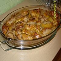 Żeberka w kapuście z jabłkami