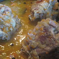 Udziec z indyka duszony w warzywach Marty