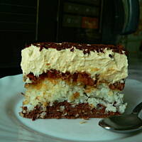 Ciasto kokosowo-orzechowe z pyszną masą