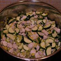 Piersi biało - zielone