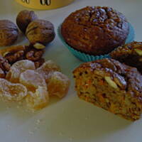 Aromatyczne muffinki orzechowe z imbirem