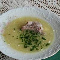 Ogórkowa na żeberkach wieprzowych