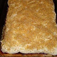 Ciasto budyniowe z prazonym kokosem