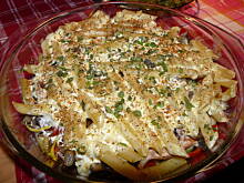 Fot. Delfix, zapiekanka makaronowa z warzywami