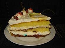 Fot. Madame2006, Biały tort z wiśniami