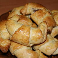 Kruche rogaliki z Nutellą