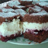 Czarno-biały sernik z wiśniami mojej babci